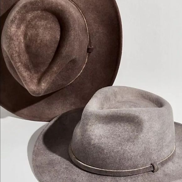 Free People Gray Wide-Brim Hat - Picture 6 of 8